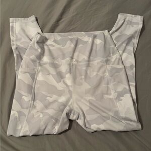 Light Gray Camouflage Leggings